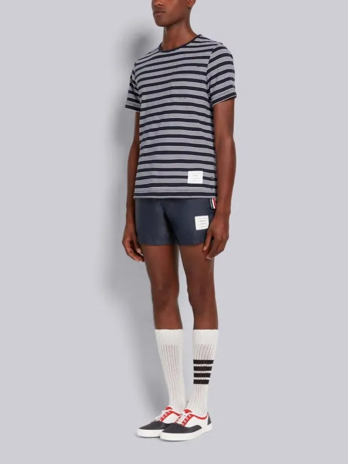 Multicolor Molded Rubber Heritage Sailing Trainer Rwbwht Men Thom Browne Sneakers