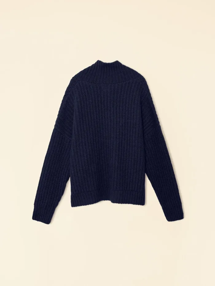 Navy Blue Keyes Sweater Women Sweaters and Jackets XRENA Navy Blue Keyes Sweater Women Sweaters and Jackets XRENA