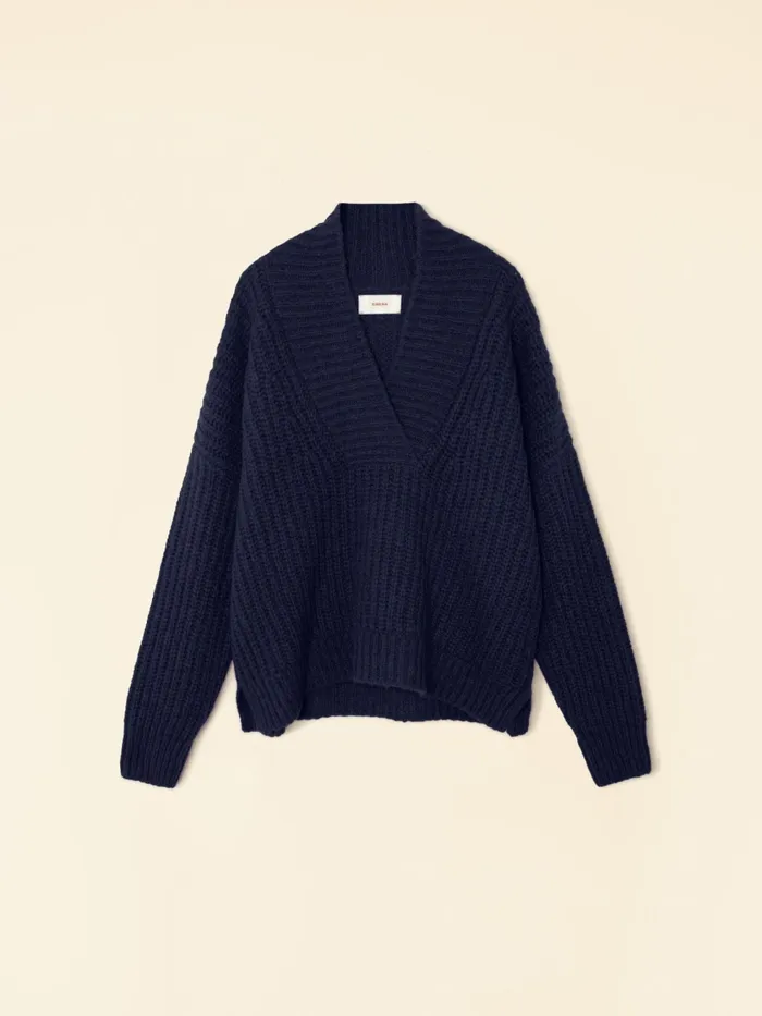 Navy Blue Keyes Sweater Women Sweaters and Jackets XRENA Navy Blue Keyes Sweater Women Sweaters and Jackets XRENA