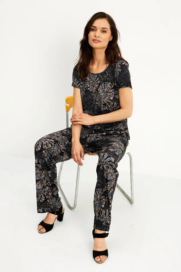 NELLA TSHIRT 15817 999 Black 999 Women IN FRONT TOPS TSHIRTS