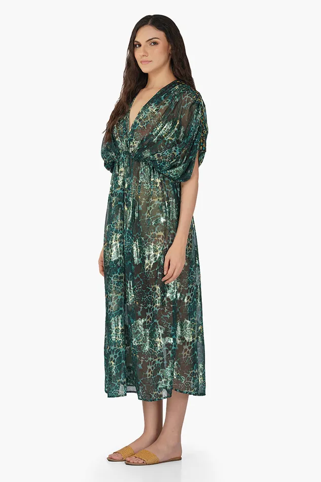 Nevada Tiger Lurex Beach Dress Nevada Tiger Lurex Beach Dress