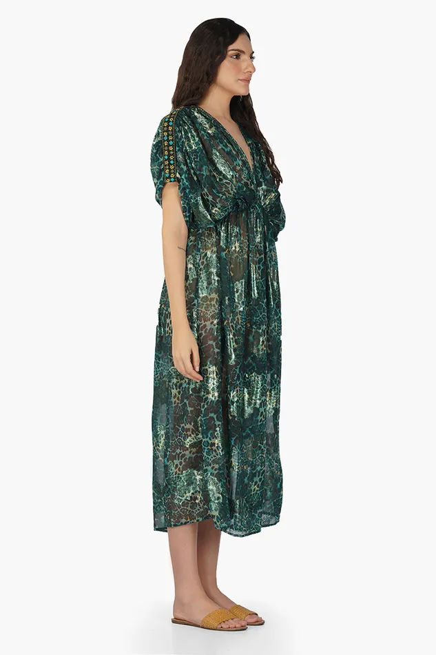 Nevada Tiger Lurex Beach Dress Nevada Tiger Lurex Beach Dress