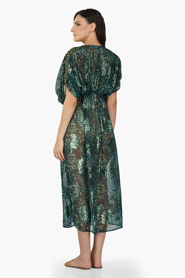 Nevada Tiger Lurex Beach Dress Nevada Tiger Lurex Beach Dress