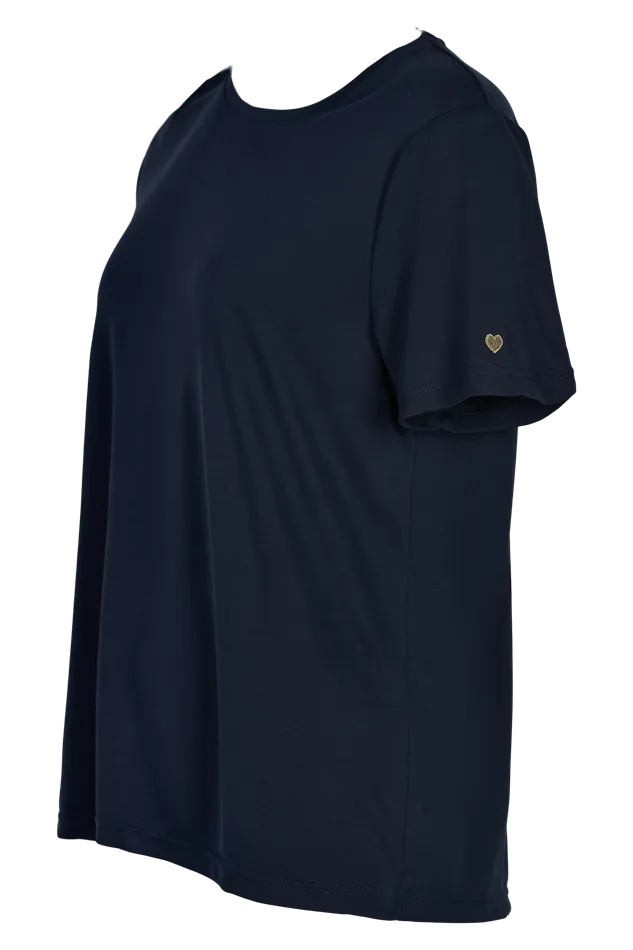 NINA TSHIRT 14312 591 Navy 591 Women IN FRONT TOPS TSHIRTS