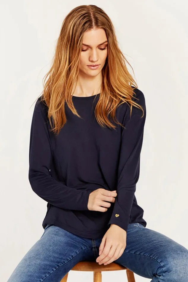 NINA TSHIRT 14556 591 Navy 591 Women IN FRONT TOPS TSHIRTS