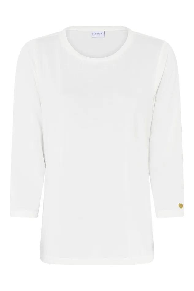 NINA TSHIRT 14920 010 White 010 Women IN FRONT TOPS TSHIRTS