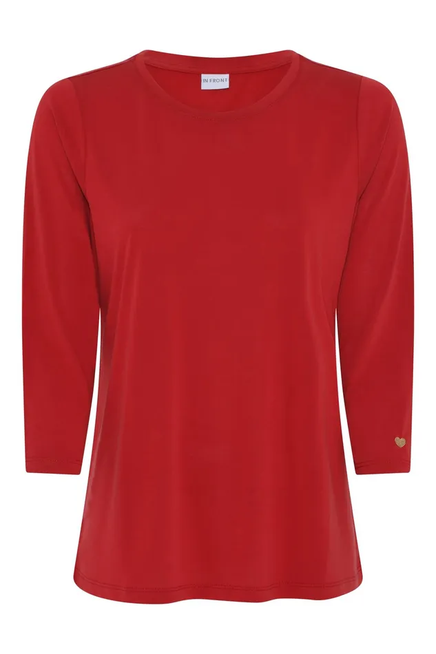 NINA TSHIRT 14920 409 Red 409 Women IN FRONT TOPS TSHIRTS