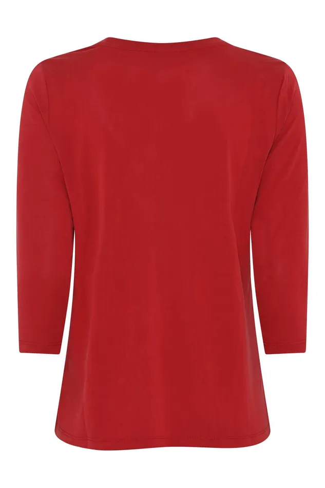 NINA TSHIRT 14920 409 Red 409 Women IN FRONT TOPS TSHIRTS
