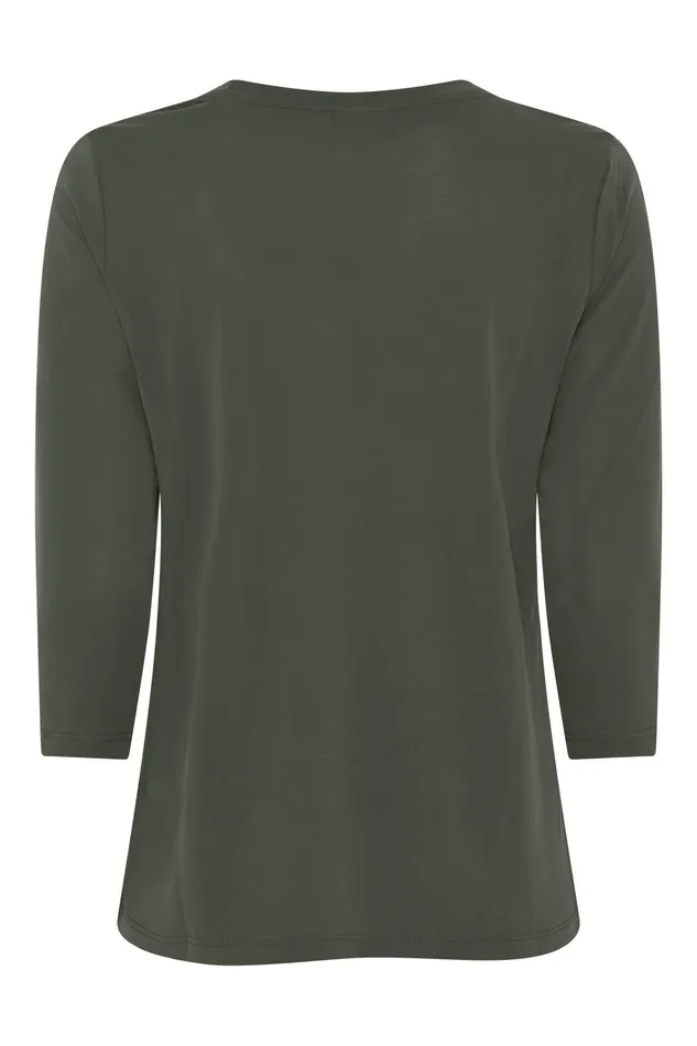 NINA TSHIRT 14920 615 Green 615 Women IN FRONT TOPS TSHIRTS