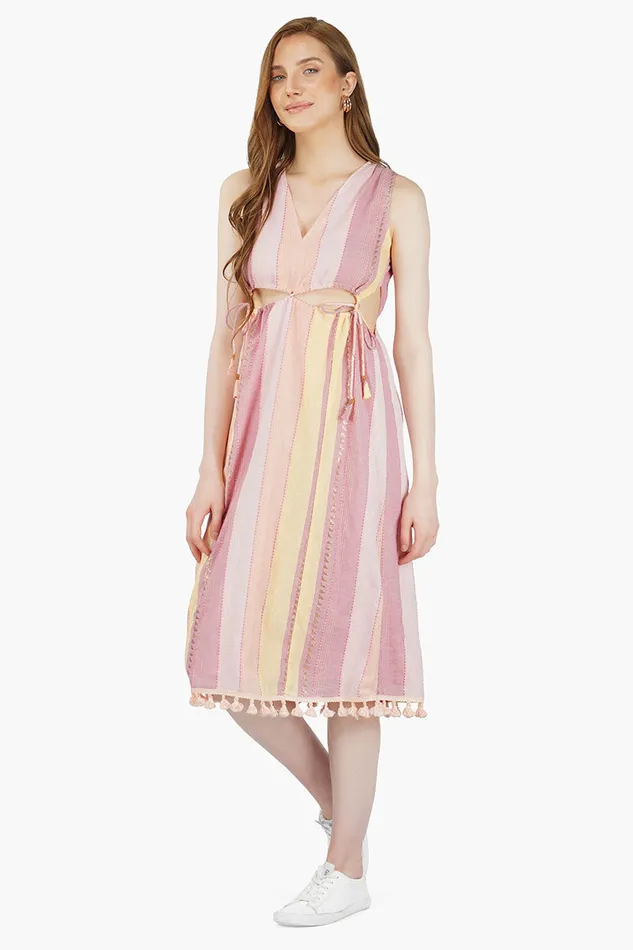 Noah Stripe Midi Dress Noah Stripe Midi Dress