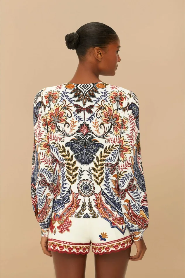 OffWhite Boho Glam Knit Cardigan Women FARM Rio Cardigans OffWhite Boho Glam Knit Cardigan Women FARM Rio Cardigans