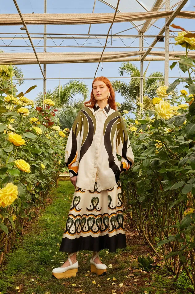 OffWhite Coconut Tree Flow Skirt Women FARM Rio Skirts OffWhite Coconut Tree Flow Skirt Women FARM Rio Skirts