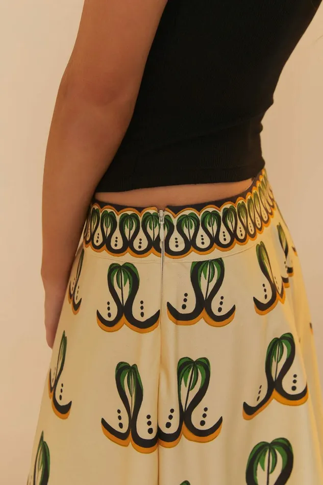 OffWhite Coconut Tree Flow Skirt Women FARM Rio Skirts OffWhite Coconut Tree Flow Skirt Women FARM Rio Skirts