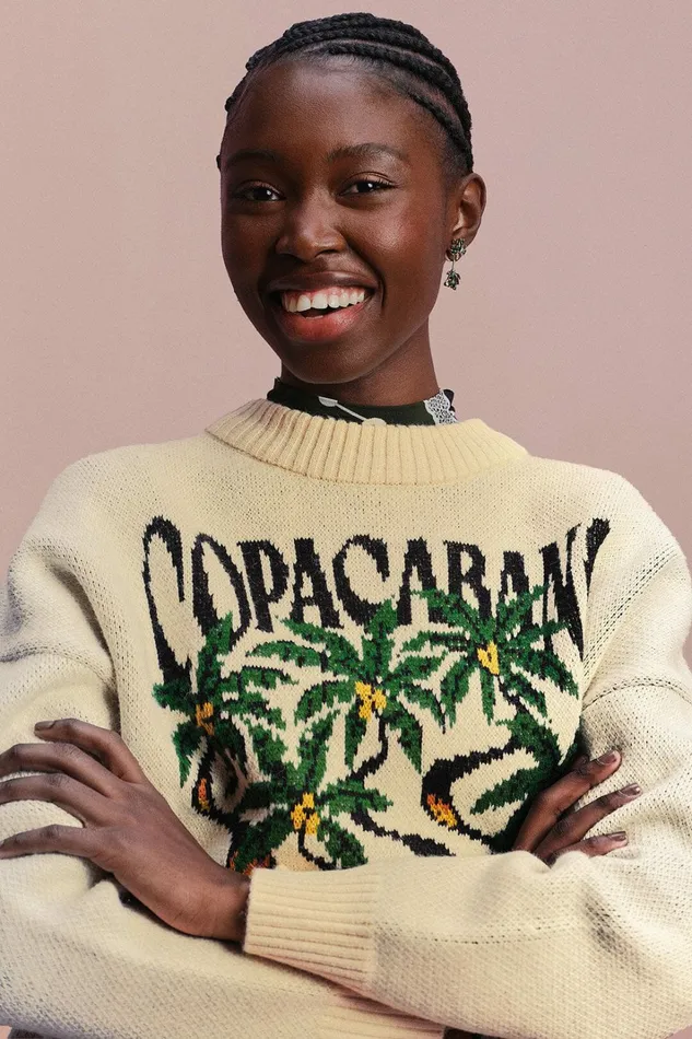 OffWhite Copacabana Fringe Sweater Women FARM Rio Sweaters and Sweatshirts OffWhite Copacabana Fringe Sweater Women FARM Rio Sweaters and Sweatshirts