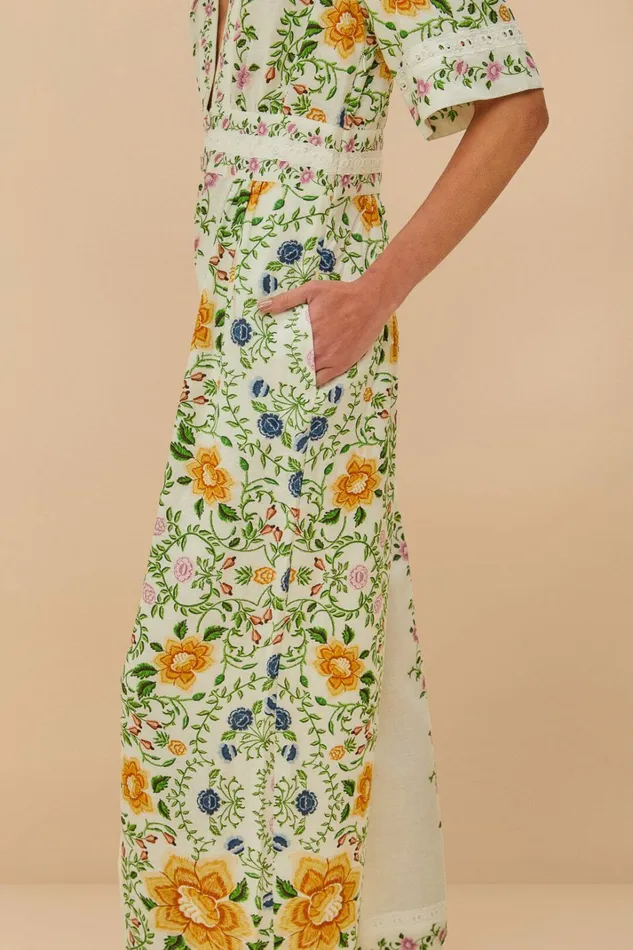 OffWhite Folk Floral Lenzing Ecovero Euroflax Jumpsuit Women FARM Rio Jumpsuits OffWhite Folk Floral Lenzing Ecovero Euroflax Jumpsuit Women FARM Rio Jumpsuits