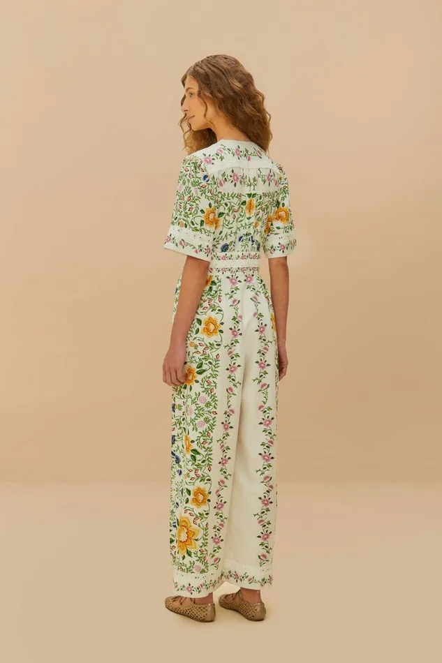 OffWhite Folk Floral Lenzing Ecovero Euroflax Jumpsuit Women FARM Rio Jumpsuits OffWhite Folk Floral Lenzing Ecovero Euroflax Jumpsuit Women FARM Rio Jumpsuits