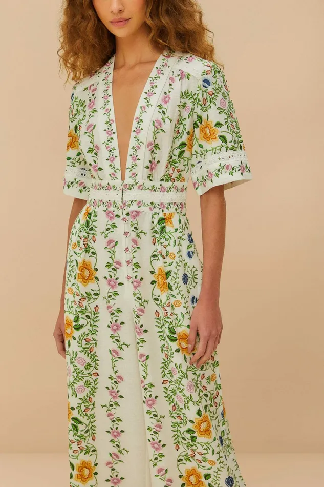 OffWhite Folk Floral Lenzing Ecovero Euroflax Jumpsuit Women FARM Rio Jumpsuits OffWhite Folk Floral Lenzing Ecovero Euroflax Jumpsuit Women FARM Rio Jumpsuits