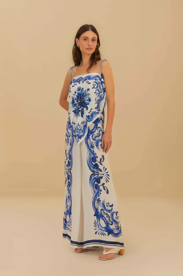OffWhite Garden Tiles Blouse Women FARM Rio Blouses OffWhite Garden Tiles Blouse Women FARM Rio Blouses