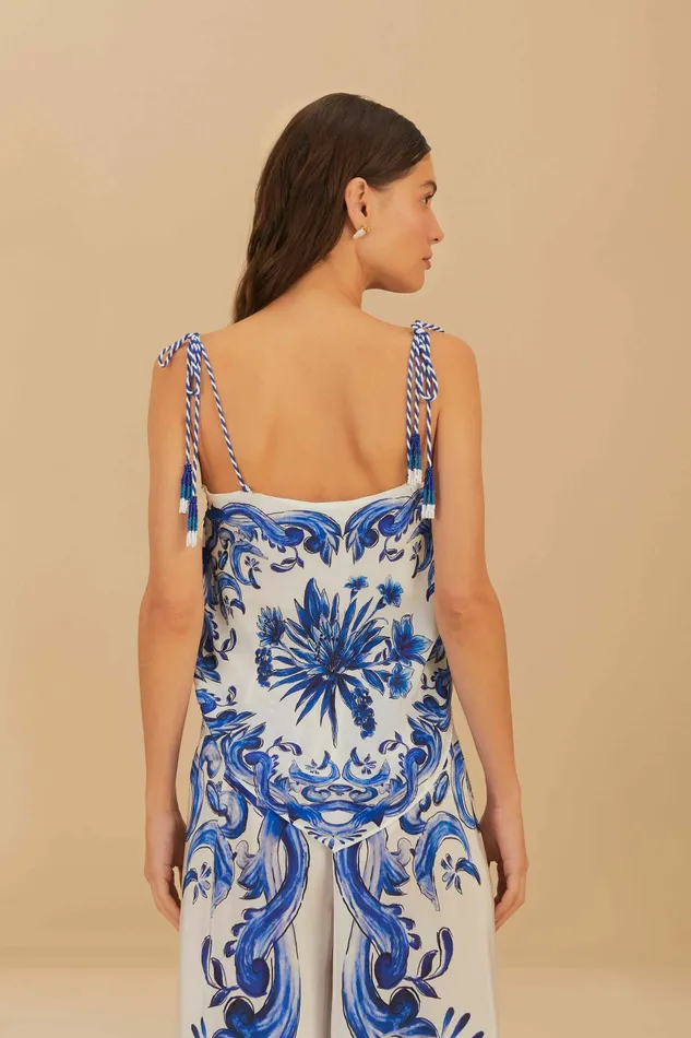 OffWhite Garden Tiles Blouse Women FARM Rio Blouses OffWhite Garden Tiles Blouse Women FARM Rio Blouses
