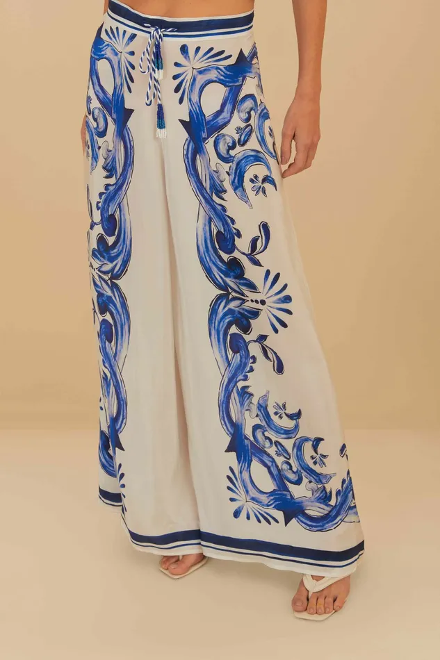 OffWhite Garden Tiles Pants Women FARM Rio Pants OffWhite Garden Tiles Pants Women FARM Rio Pants