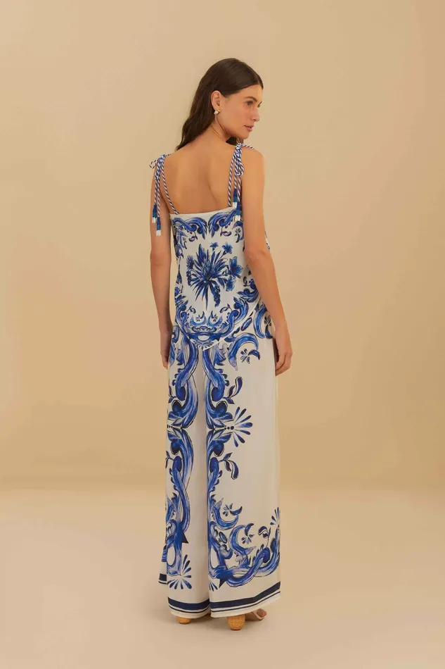 OffWhite Garden Tiles Pants Women FARM Rio Pants OffWhite Garden Tiles Pants Women FARM Rio Pants