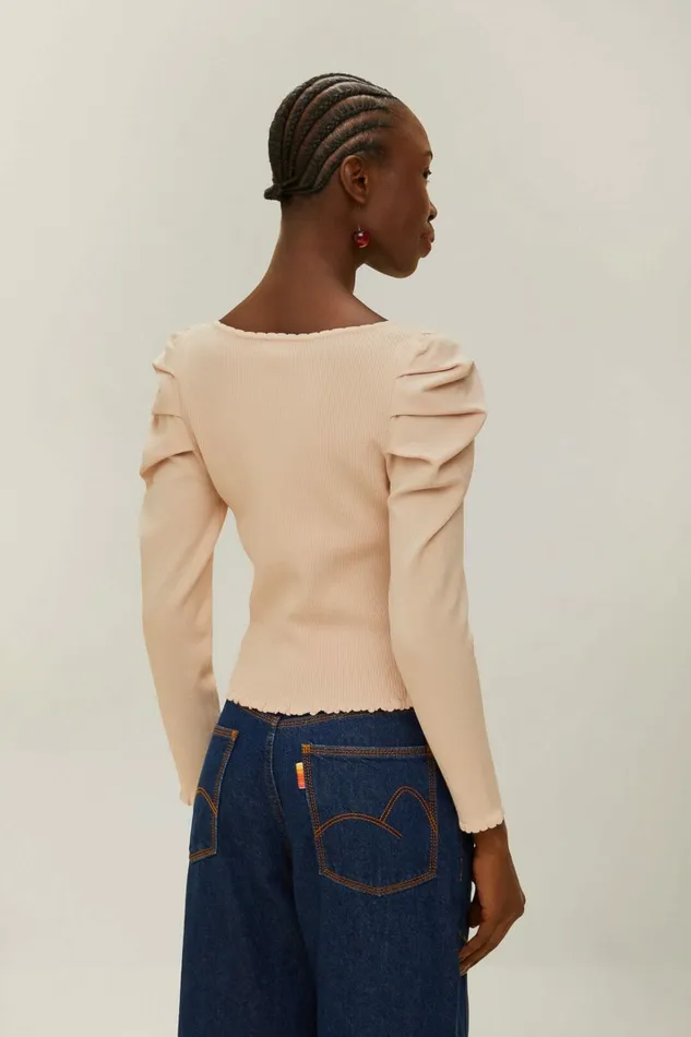 OffWhite Knit Corset Top Women FARM Rio Crop Tops OffWhite Knit Corset Top Women FARM Rio Crop Tops