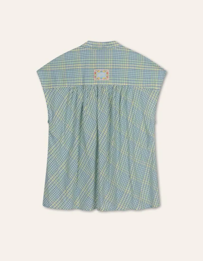 Oilily Blouses Women Banana Blouse Blue Surf Oilily Blouses Women Banana Blouse Blue Surf