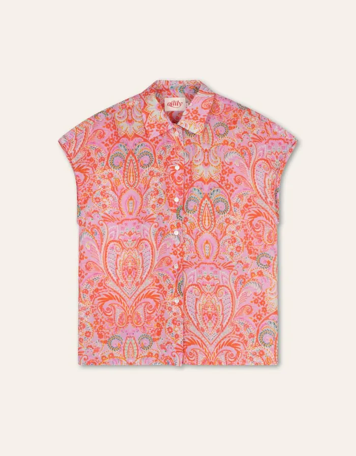 Oilily Blouses Women Banana Blouse Marker Paisleylavender Mist