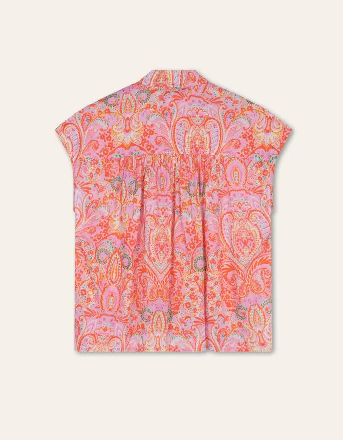 Oilily Blouses Women Banana Blouse Marker Paisleylavender Mist Oilily Blouses Women Banana Blouse Marker Paisleylavender Mist