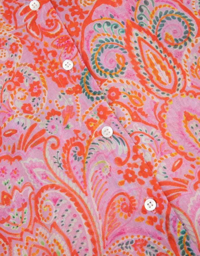 Oilily Blouses Women Banana Blouse Marker Paisleylavender Mist Oilily Blouses Women Banana Blouse Marker Paisleylavender Mist