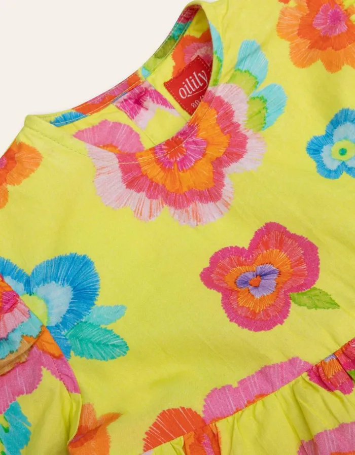 Oilily Dresses Girls Downtown Dress Marker Flowers Oilily Dresses Girls Downtown Dress Marker Flowers