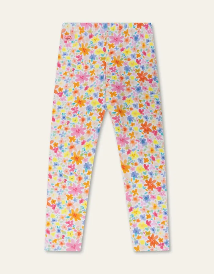Oilily Leggings Girls Peppy Leggings Watery Flowersbright White Oilily Leggings Girls Peppy Leggings Watery Flowersbright White