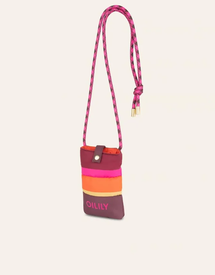 Oilily Mobile Holders Bags Mila Mobile Holder Color Blockchocolate Oilily Mobile Holders Bags Mila Mobile Holder Color Blockchocolate