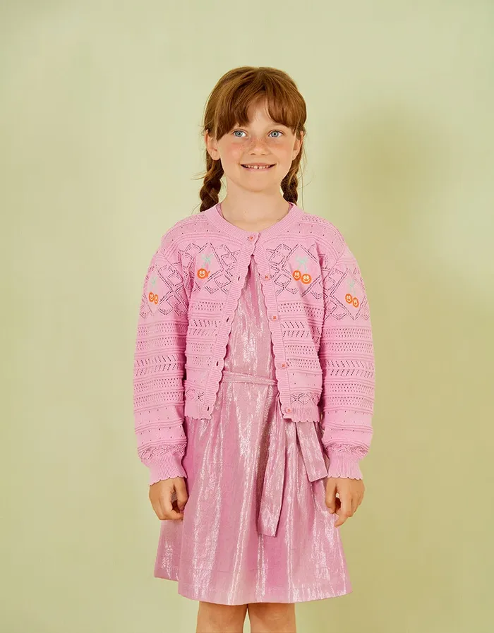 Oilily Pullovers and Cardigans Girls Vruity Cardigan Fuchsia Pink Oilily Pullovers and Cardigans Girls Vruity Cardigan Fuchsia Pink