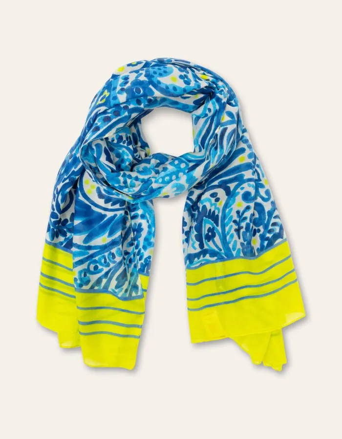 Oilily Scarfs and Hats Women Arboreal Paisley Scarf Marker Paisleylimeade Oilily Scarfs and Hats Women Arboreal Paisley Scarf Marker Paisleylimeade