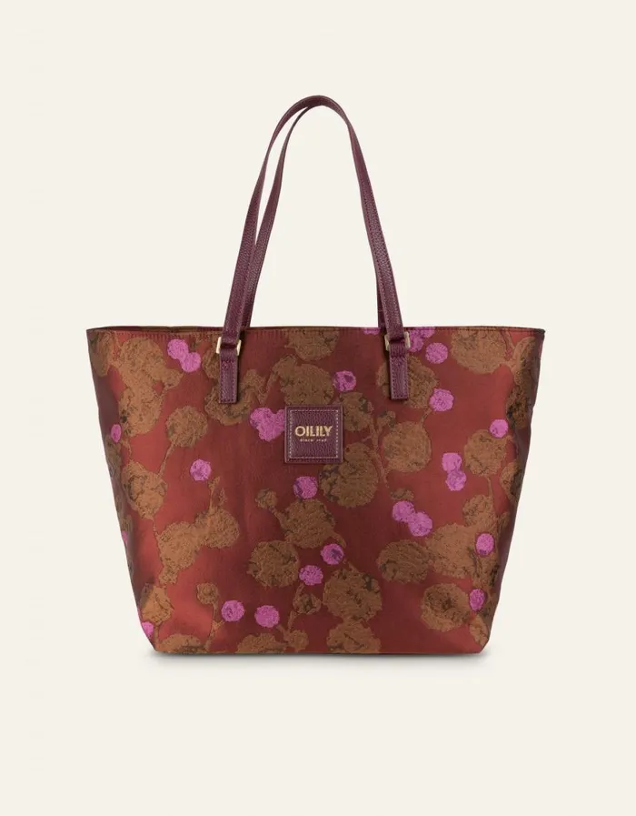 Oilily Shoppers Bags Sia Shopper Jolene Jacquardchocolate