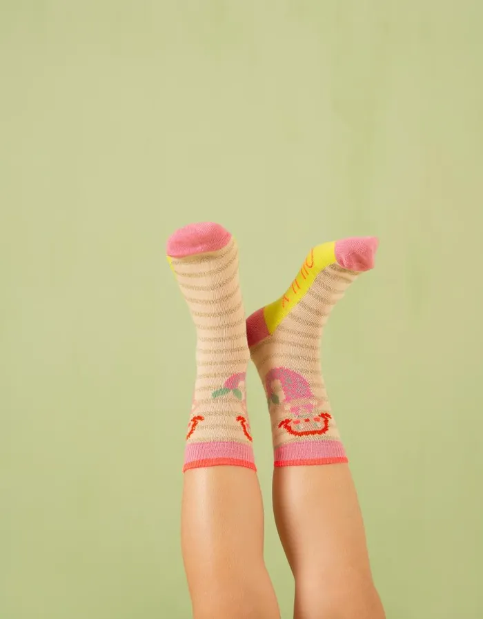 Oilily Socks and Tights Girls Mermaid Socks Turtle Dove Oilily Socks and Tights Girls Mermaid Socks Turtle Dove