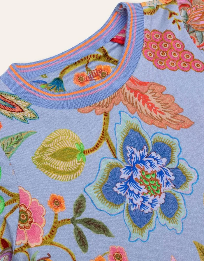Oilily TShirts and Tops Girls Tjerry TShirt Sassy Sitsbrunnera Blue Oilily TShirts and Tops Girls Tjerry TShirt Sassy Sitsbrunnera Blue