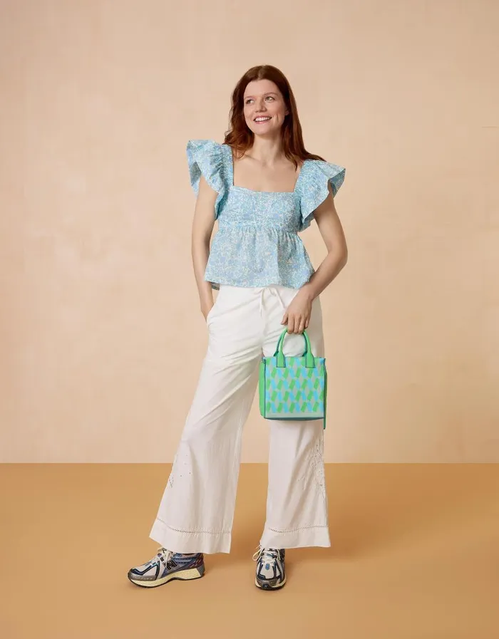 Oilily Trousers Women Pina Trousers Bright White Oilily Trousers Women Pina Trousers Bright White
