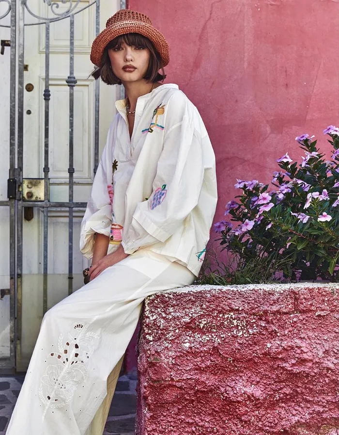 Oilily Trousers Women Pina Trousers Bright White Oilily Trousers Women Pina Trousers Bright White