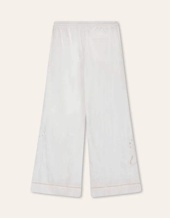 Oilily Trousers Women Pina Trousers Bright White Oilily Trousers Women Pina Trousers Bright White