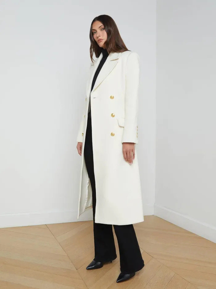 Olina Coat Ivory Women L039Agence Outerwear Olina Coat Ivory Women L039Agence Outerwear