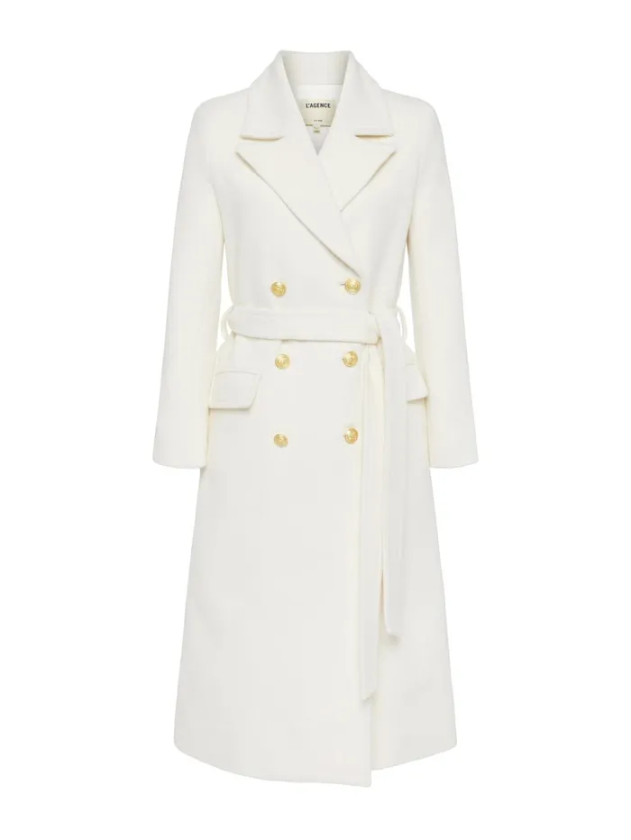 Olina Coat Ivory Women L039Agence Outerwear Olina Coat Ivory Women L039Agence Outerwear