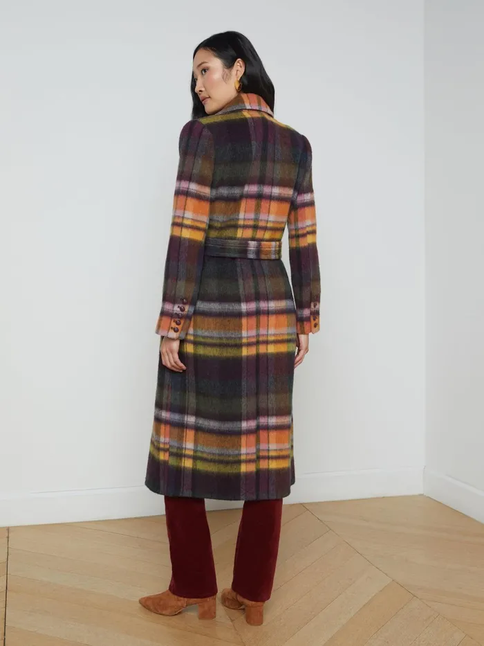 Olina Coat Multi Plaid Women L039Agence Outerwear Olina Coat Multi Plaid Women L039Agence Outerwear