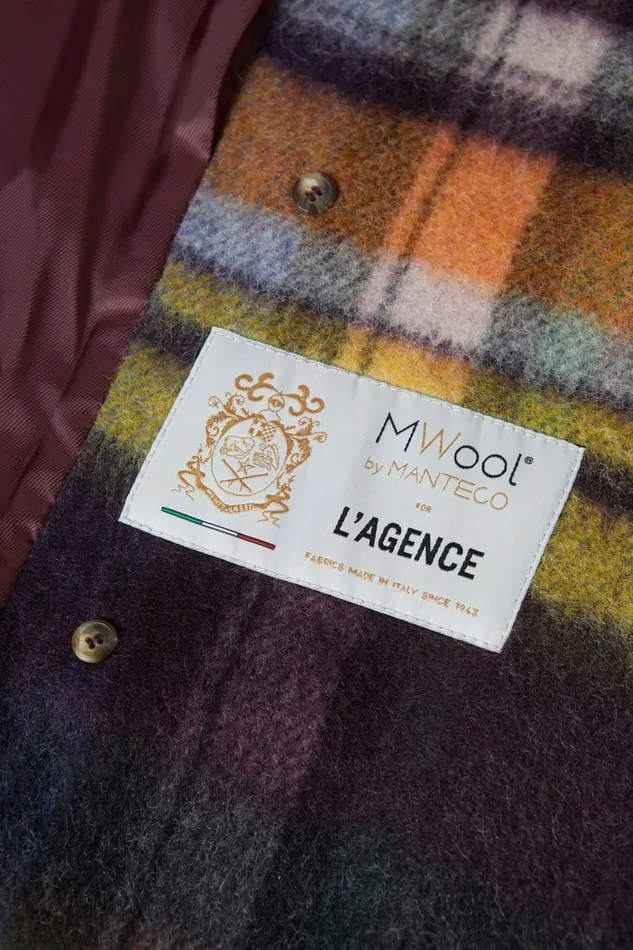 Olina Coat Multi Plaid Women L039Agence Outerwear Olina Coat Multi Plaid Women L039Agence Outerwear