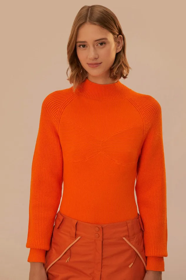 Orange Knit Bodysuit Women FARM Rio Bodysuits Orange Knit Bodysuit Women FARM Rio Bodysuits