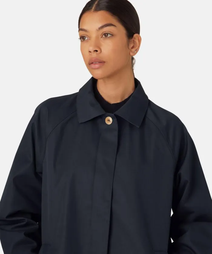 Outerwear Ilse Jacobsen All Jackets And Coats Cotten Rain Coat 8211 Dark Indigo