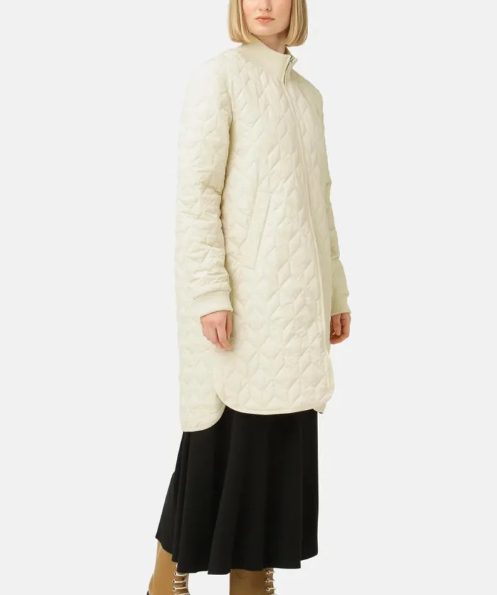 Outerwear Ilse Jacobsen All Jackets And Coats Padded Quilt Coat 8211 Bleached Sand