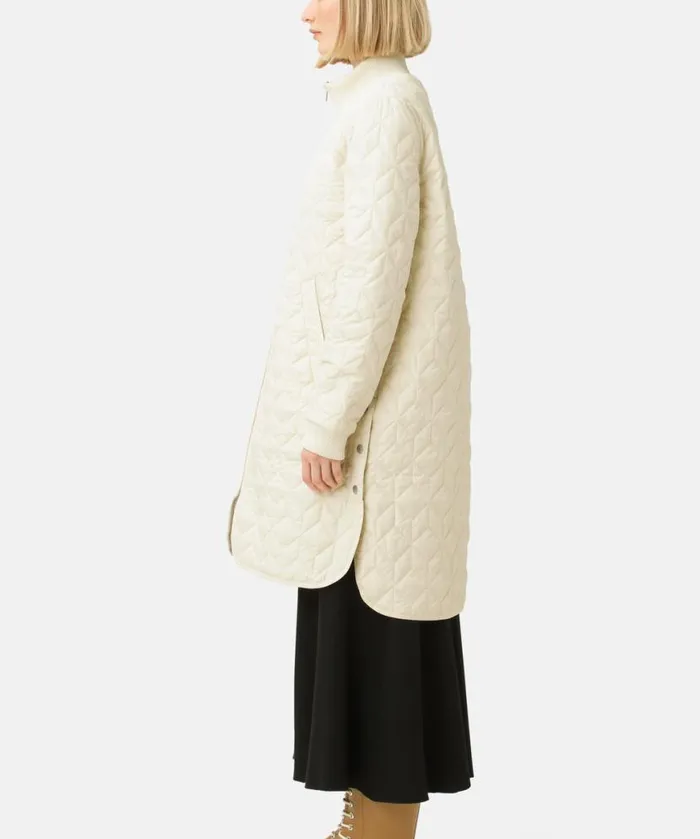 Outerwear Ilse Jacobsen All Jackets And Coats Padded Quilt Coat 8211 Bleached Sand