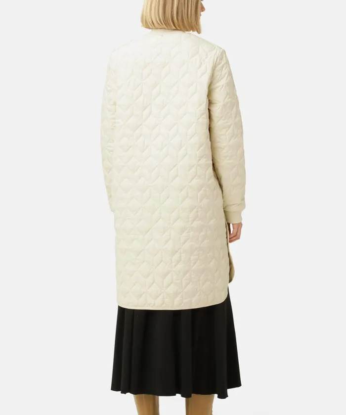 Outerwear Ilse Jacobsen All Jackets And Coats Padded Quilt Coat 8211 Bleached Sand